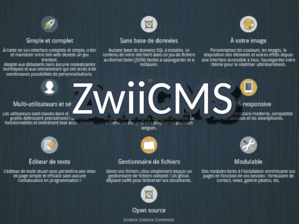 Zwii un CMS open source, léger, complet et facile à prendre en main